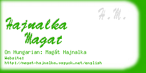 hajnalka magat business card