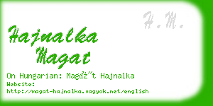 hajnalka magat business card